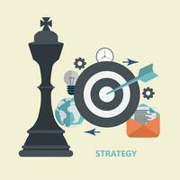 företag strategi ikon. platt vektor illustration