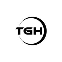 tgh brev logotyp design, inspiration för en unik identitet. modern elegans och kreativ design. vattenmärke din Framgång med de slående detta logotyp. vektor