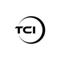 tci brev logotyp design, inspiration för en unik identitet. modern elegans och kreativ design. vattenmärke din Framgång med de slående detta logotyp. vektor