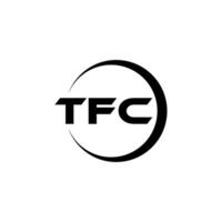 tfc brev logotyp design, inspiration för en unik identitet. modern elegans och kreativ design. vattenmärke din Framgång med de slående detta logotyp. vektor