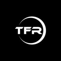 tfr brev logotyp design, inspiration för en unik identitet. modern elegans och kreativ design. vattenmärke din Framgång med de slående detta logotyp. vektor