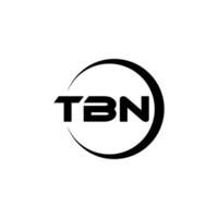 tbn Brief Logo Design, Inspiration zum ein einzigartig Identität. modern Eleganz und kreativ Design. Wasserzeichen Ihre Erfolg mit das auffällig diese Logo. vektor