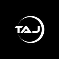 taj brev logotyp design, inspiration för en unik identitet. modern elegans och kreativ design. vattenmärke din Framgång med de slående detta logotyp. vektor