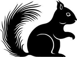 Eichhörnchen, minimalistisch und einfach Silhouette - - Vektor Illustration