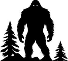 Bigfoot - - minimalistisch und eben Logo - - Vektor Illustration