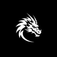 Drachen - - minimalistisch und eben Logo - - Vektor Illustration