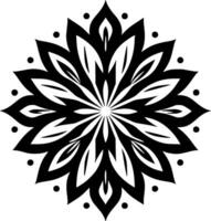 Mandala - - minimalistisch und eben Logo - - Vektor Illustration