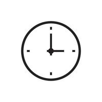 Uhr Symbol Design Vektor Vorlage