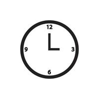 Uhr Symbol Design Vektor Vorlage