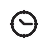 Uhr Symbol Design Vektor Vorlage