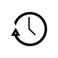 Uhr Symbol Design Vektor Vorlage