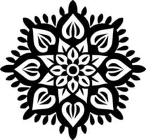 Mandala - - minimalistisch und eben Logo - - Vektor Illustration