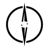 Kompass Symbol Design Vektor