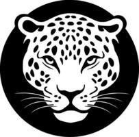 Leopard - - minimalistisch und eben Logo - - Vektor Illustration