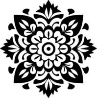 mandala, minimalistisch und einfach Silhouette - - Vektor Illustration