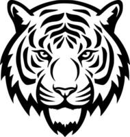 tiger - minimalistisk och platt logotyp - vektor illustration