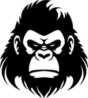 Gorilla - - minimalistisch und eben Logo - - Vektor Illustration