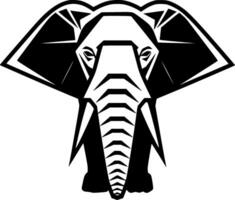 elefant, minimalistisk och enkel silhuett - vektor illustration