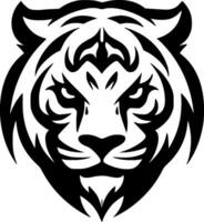 tiger - minimalistisk och platt logotyp - vektor illustration