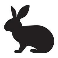 Hase schwarz Silhouette vektor