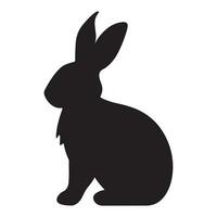 Hase schwarz Silhouette vektor