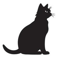 Katze schwarz Silhouette vektor