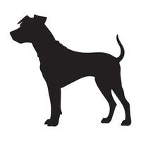 Cooper Hund schwarz Silhouette vektor