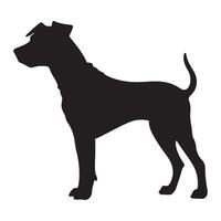 Cooper Hund schwarz Silhouette vektor