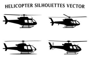 helikopter silhuetter ClipArt bunt, annorlunda typer av militär helikoptrar vektor uppsättning