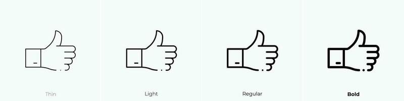 Bewertungen Symbol. dünn, Licht, regulär und Fett gedruckt Stil Design isoliert auf Weiß Hintergrund vektor