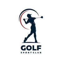 Golfsport-Logo-Design für Herren vektor