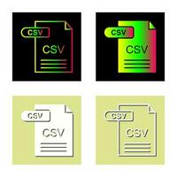 csv-Vektorsymbol vektor