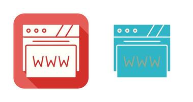 Webbrowser-Vektorsymbol vektor