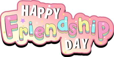 Happy Friendship Day Logo-Banner vektor