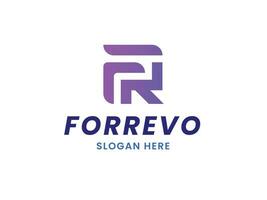 forrevo Brief f und r Logo Vorlage vektor