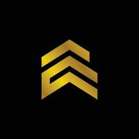 lyx guld logotyp för företag vektor