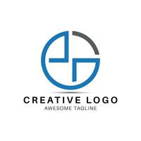 t.ex brev runda form logotyp design ikon vektor