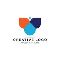 kreativ Schmetterling Logo Design Symbol vektor
