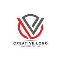 ne Brief runden gestalten kreativ Logo Design Symbol vektor