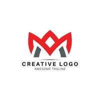 bin oder ma Brief modern Logo Design Symbol vektor