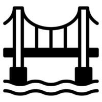 Brücke Symbol Illustration, zum uiux, Infografik, usw vektor