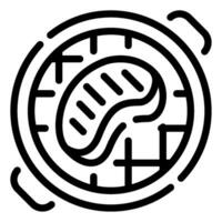 Koreanisch Grill Symbol Illustration, zum uiux, Infografik, usw vektor