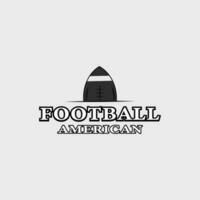 amerikanisch Fußball Logo Jahrgang Vektor Illustration Vorlage Symbol Grafik Design