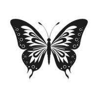 Schmetterling Silhouette Vektor Illustration, fliegend Schmetterling schwarz Silhouette, Monarch Clip Art isoliert auf ein Weiß Hintergrund