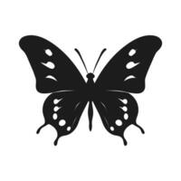 kostenlos Schmetterling Silhouette Vektor Illustration, fliegend Schmetterling schwarz Silhouette, Monarch Clip Art isoliert auf ein Weiß Hintergrund