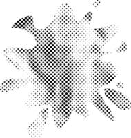 Vektor Grunge Halbton texturiert Tinte splat Collage Symbol