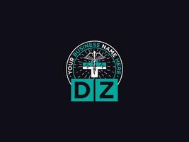 Luxus dz medizinisch Logo Symbol Vektor Brief Design