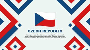 Tschechisch Republik Flagge abstrakt Hintergrund Design Vorlage. Tschechisch Republik Unabhängigkeit Tag Banner Hintergrund Vektor Illustration. Tschechisch Republik Vorlage