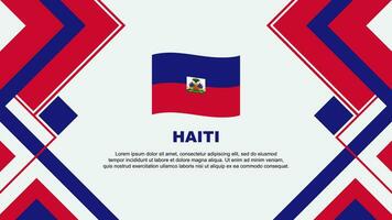 Haiti Flagge abstrakt Hintergrund Design Vorlage. Haiti Unabhängigkeit Tag Banner Hintergrund Vektor Illustration. Haiti Banner