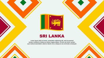 sri Lanka Flagge abstrakt Hintergrund Design Vorlage. sri Lanka Unabhängigkeit Tag Banner Hintergrund Vektor Illustration. sri Lanka Unabhängigkeit Tag